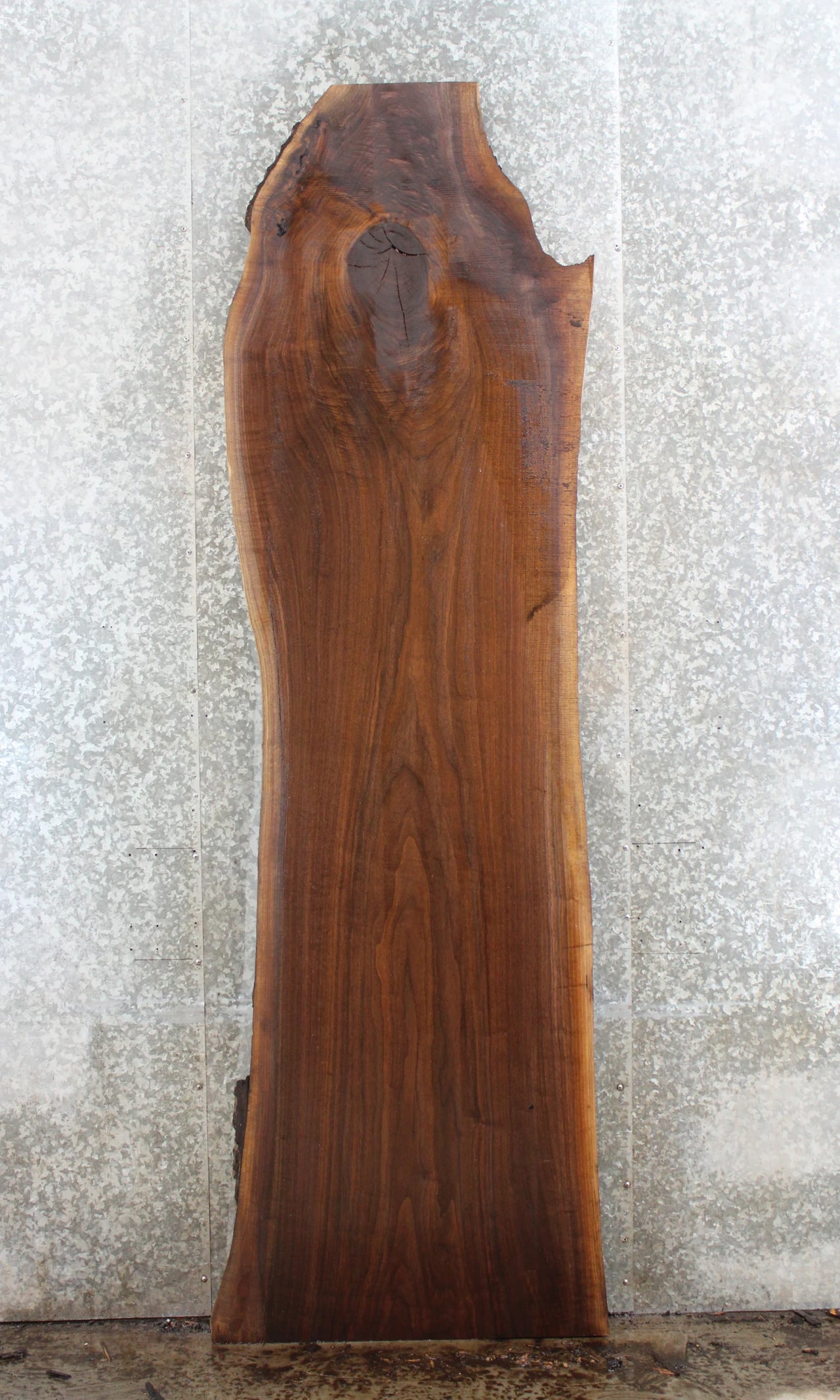 Live Edge Black Walnut Kitchen Table Top Slab 1089