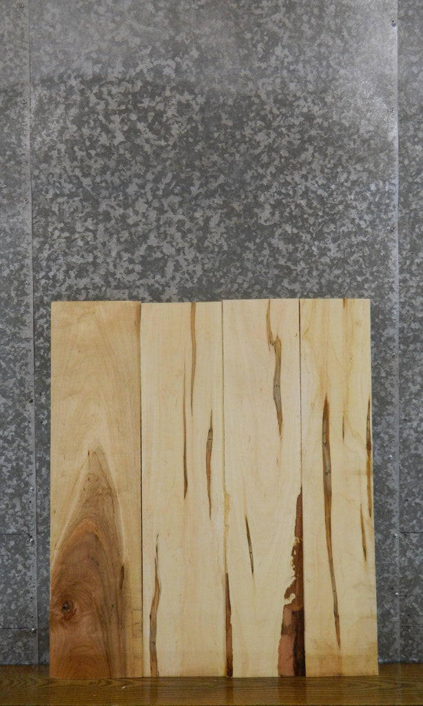 4- Ambrosia Maple Rustic Kiln Dried Lumber Boards/Craft Pack 11174