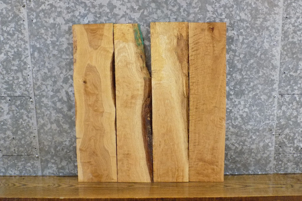 4- Salvaged Figured White Oak Kiln Dried Craft Pack/Lumber Boards 11461-11462