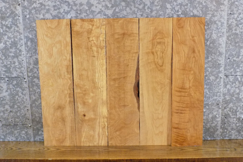 5- Kiln Dried Salvaged Figured White Oak Lumber Boards/Craft Pack 11540-11541