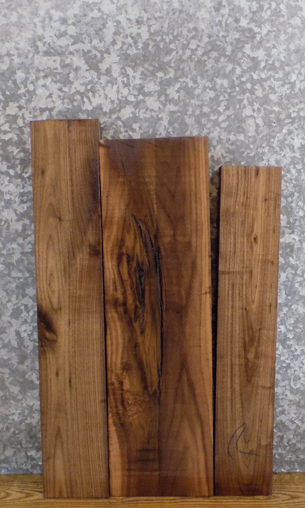 3- Salvaged Kiln Dried Black Walnut Craft Pack/Lumber Boards 11656-11658