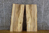 Thumbnail for 2- Bookmatched Live Edge Hackberry Reclaimed End Table Top Slabs 13075-13076