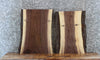 Thumbnail for 2- Rustic Live Edge Black Walnut End Table Top Slabs 13328-13329