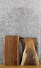 Thumbnail for 2- DIY Live Edge Black Walnut Charcuterie Boards/Craft Pack Slabs 13328-13329