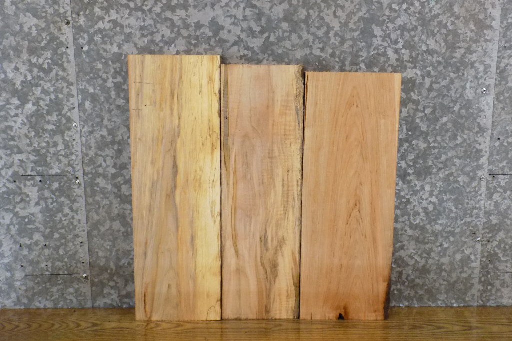 3- Maple Reclaimed Kiln Dried Lumber Boards/Wood Shelf Slabs 13756