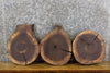 Thumbnail for 3- Round Cut Reclaimed Live Edge Black Walnut Craft Pack Slabs 14129-14131