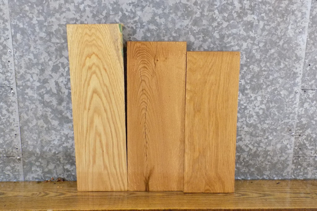 3- Kiln Dried Reclaimed White Oak Craft Pack/Lumber Boards 14173-14175