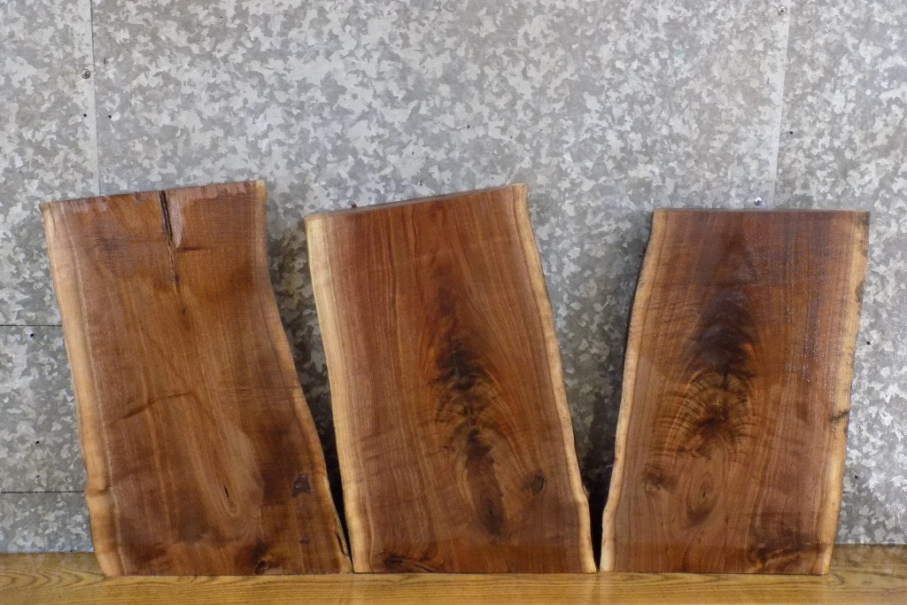 3- Live Edge Bookmatched Black Walnut DIY Charcuterie Boards 14368-14370