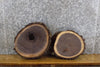 Thumbnail for 2- Reclaimed Live Edge Round Cut Black Walnut Centerpiece Slabs 14468-14469