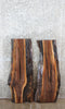 Thumbnail for 2- Bookmatched Black Walnut Natural  Floating Vanity/Shelf Slabs 1738,1749