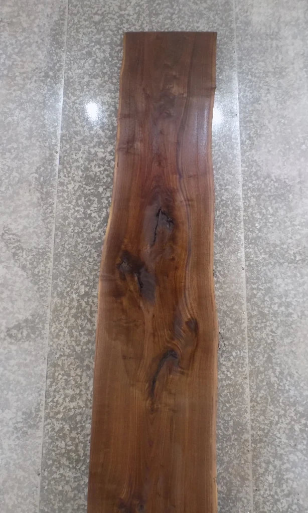 Live Edge Reclaimed Black Walnut Accent Table Top/Bar Top Slab 20047