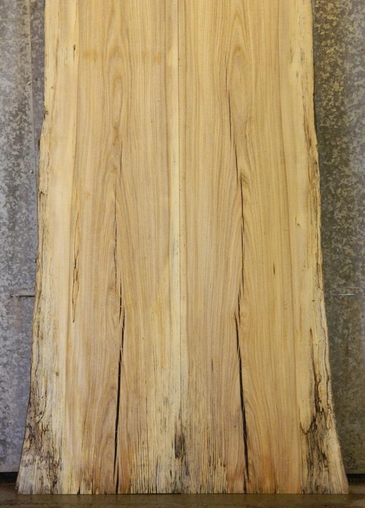 2- Bookmatched Live Edge Hackberry Table Top Wood Slabs CLOSEOUT 20233-20234