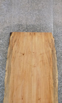 Thumbnail for 2- Bookmatched Natural Edge Maple Dining Table Top Slabs 20293-20294