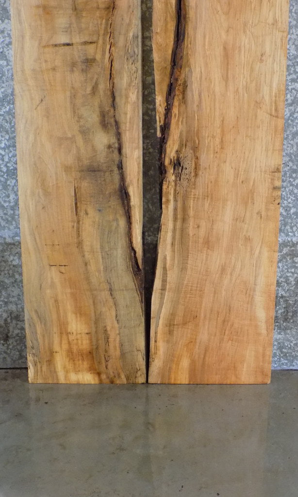 2- Salvaged Spalted Maple Dining/Kitchen Table Top Slabs 20311-20312