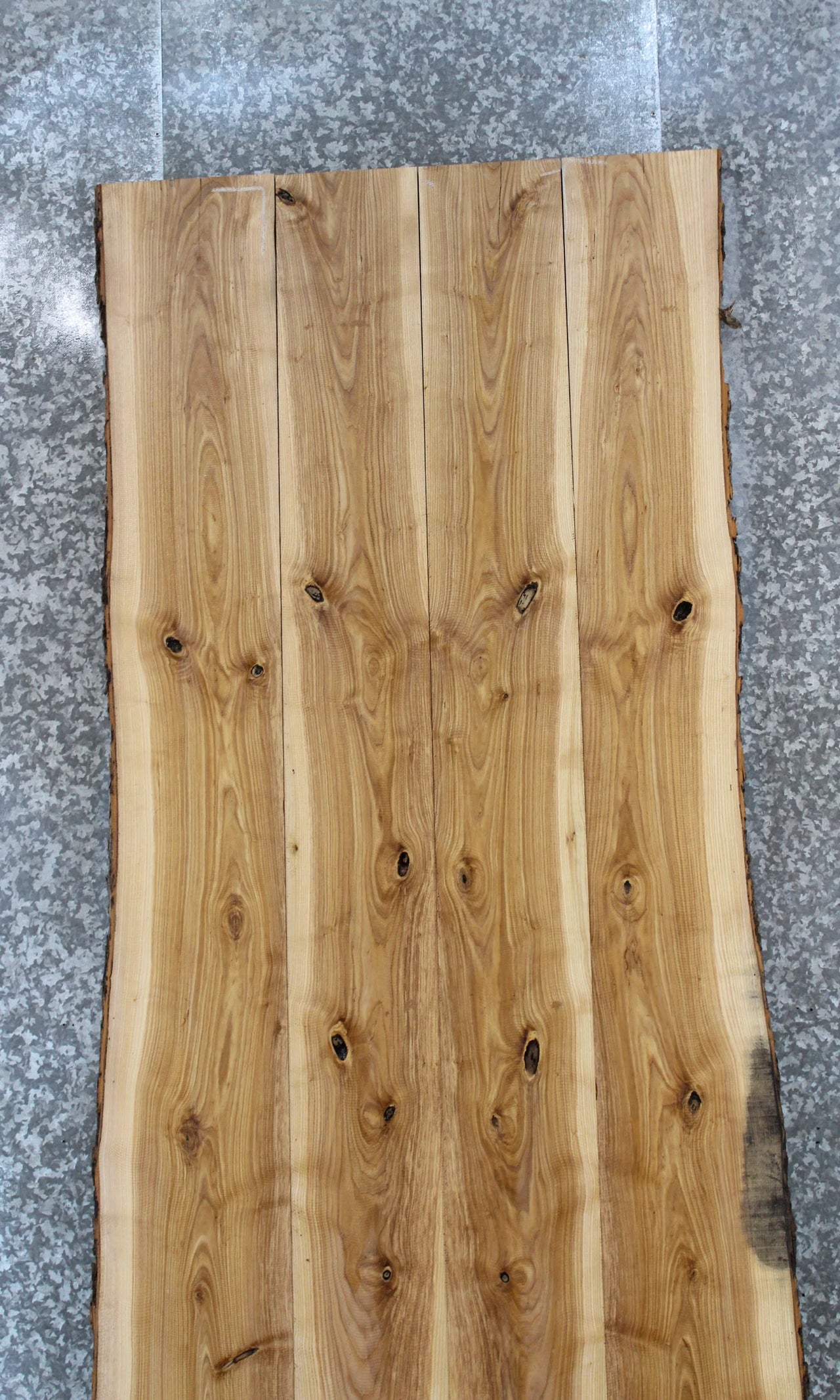 4- Bookmatched Live Edge Ash Conference Table Top 20331-20334