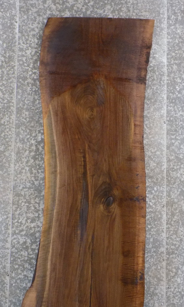 Black Walnut Live Edge Reclaimed Bar/Table/Desk Top Wood Slab 20432