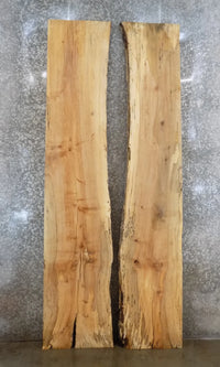 Thumbnail for 2- Live Edge Bookmatched Spalted Maple Conference Table Top Slabs 20433-20434