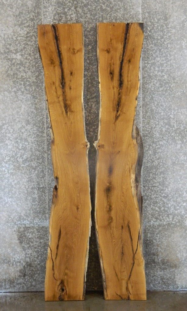 2- White Oak Live Edge Bar/Table Top Wood Slabs CLOSEOUT 20448-20449