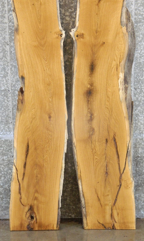 2- White Oak Live Edge Bar/Table Top Wood Slabs CLOSEOUT 20448-20449