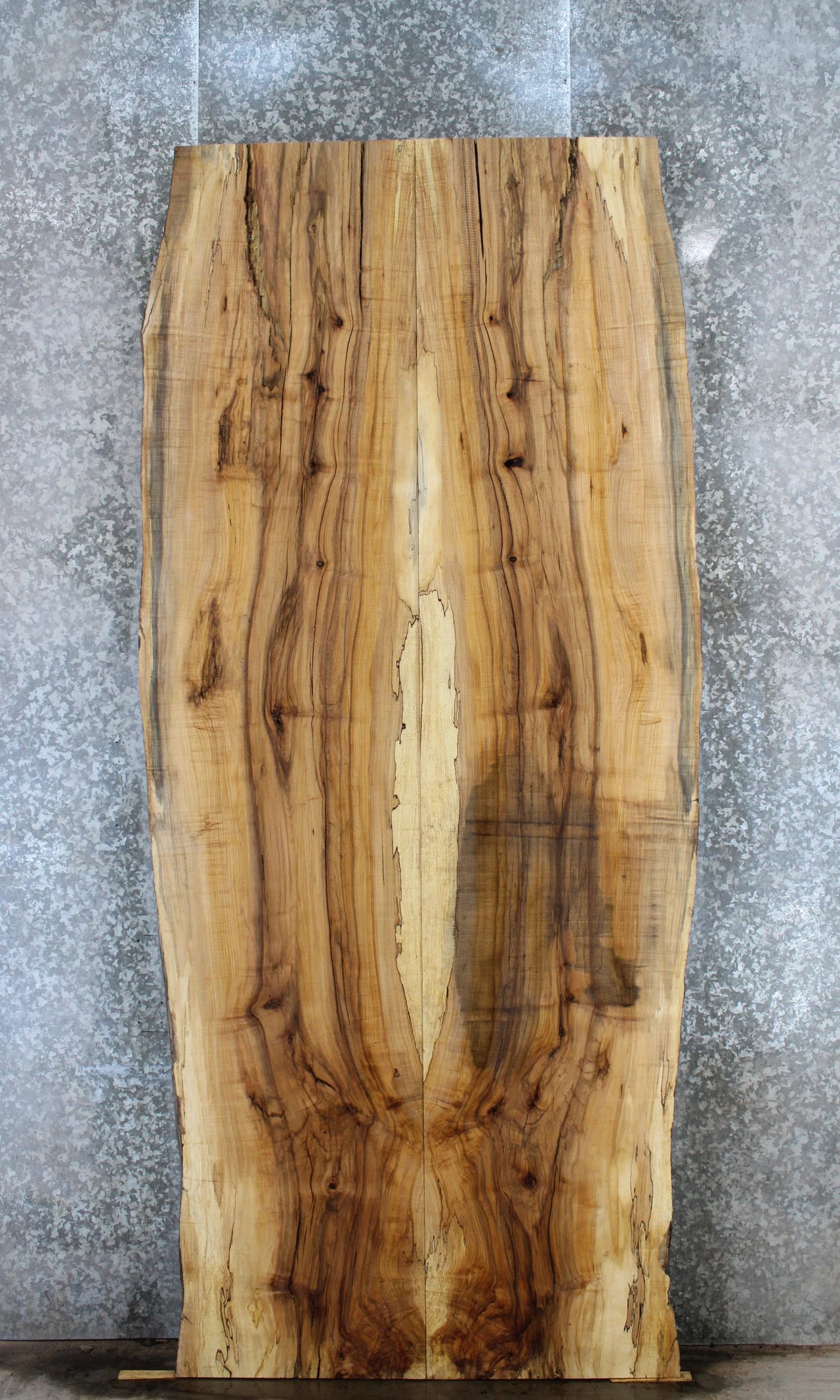 2- Bookmatched Live Edge Maple Conference Table Top Slabs 20479-20480