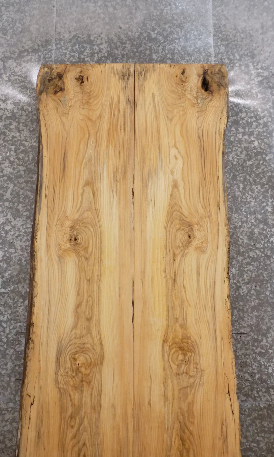 2- Live Edge Spalted Hackberry Conference Table Top Set 20498-20499