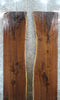 Thumbnail for 3- Bookmatched Black Walnut Live/Natural Edge Dining Table Slabs 20516-20517