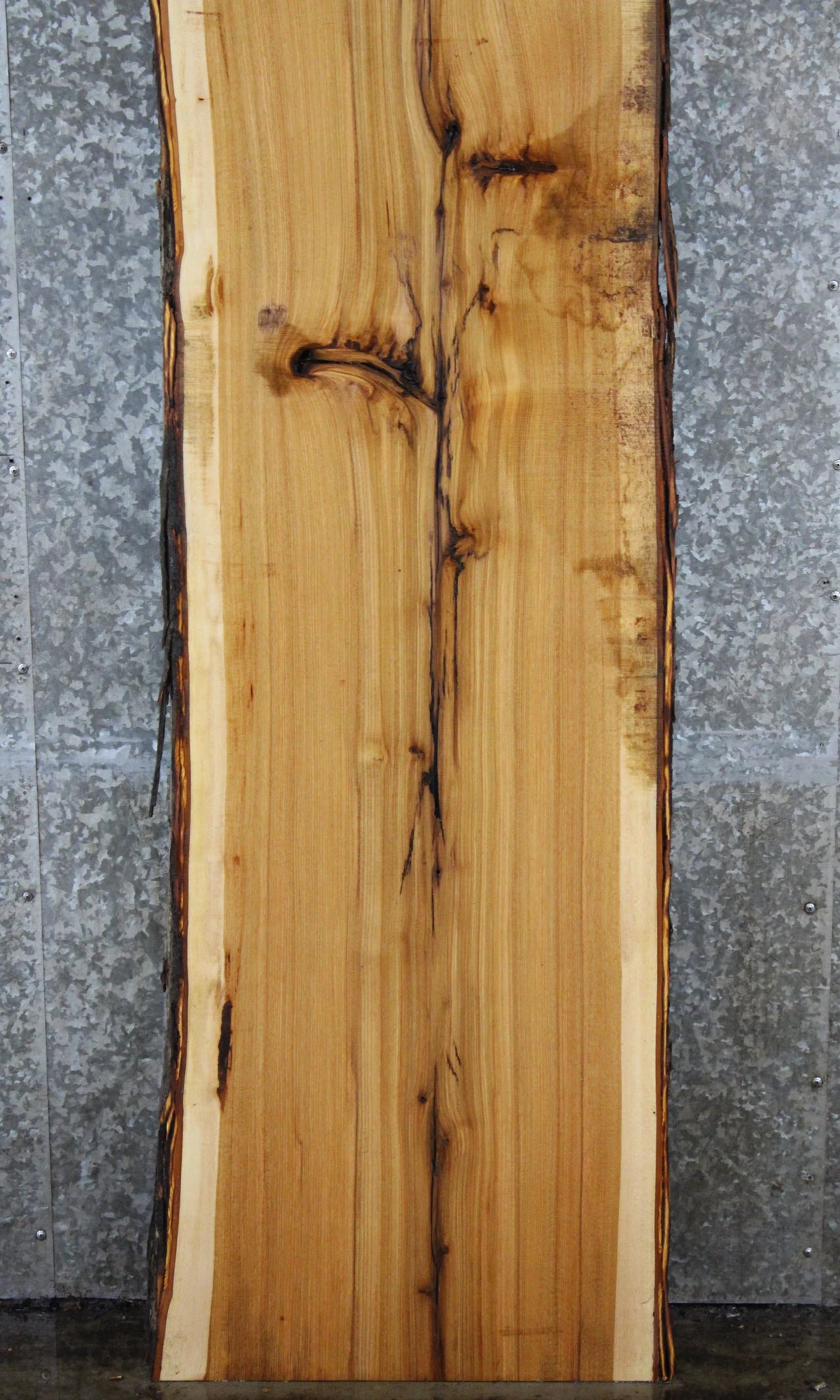 Live Edge Hickory Bar Top Slab 20536