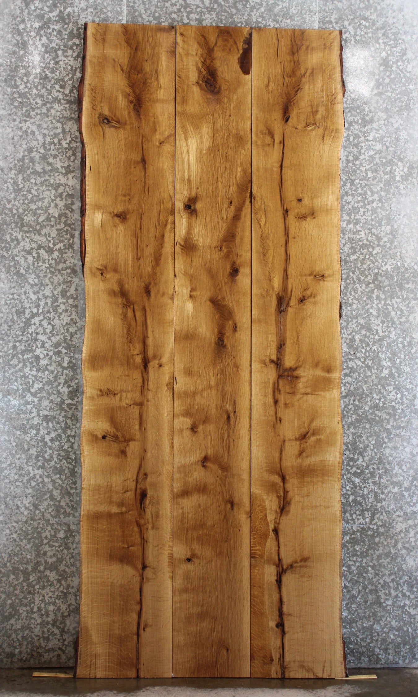 3- Oak Live Edge Bookmatched Dining Table Top/Conference Table 20541-20543