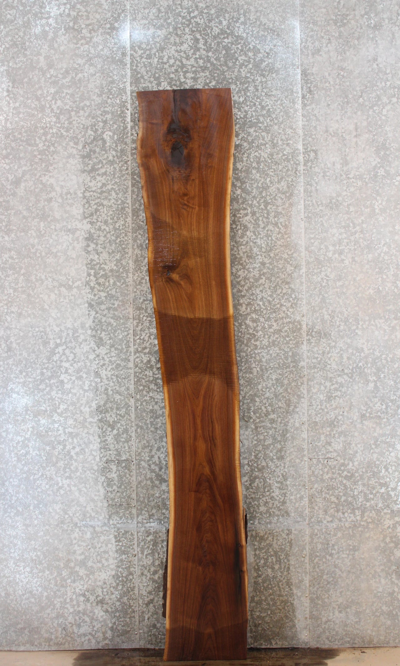 Salvaged Live Edge Black Walnut Bar Top Slab 20584