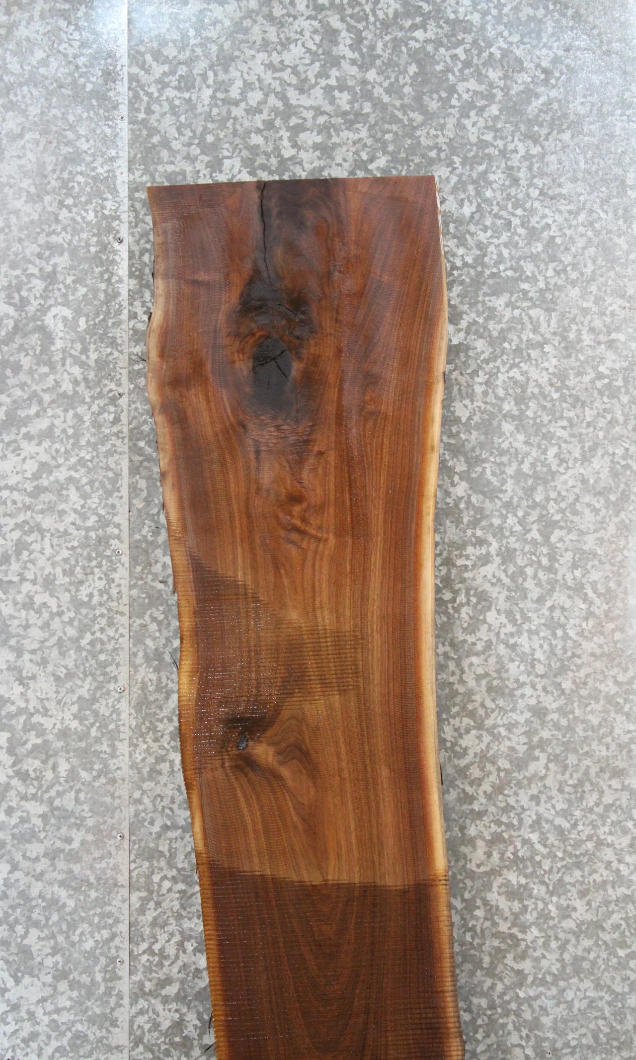 Salvaged Live Edge Black Walnut Bar Top Slab 20584