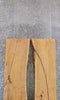 Thumbnail for 2- Rustic Live Edge Ash Bookmatched Dining Table Top Slabs 20588-20589