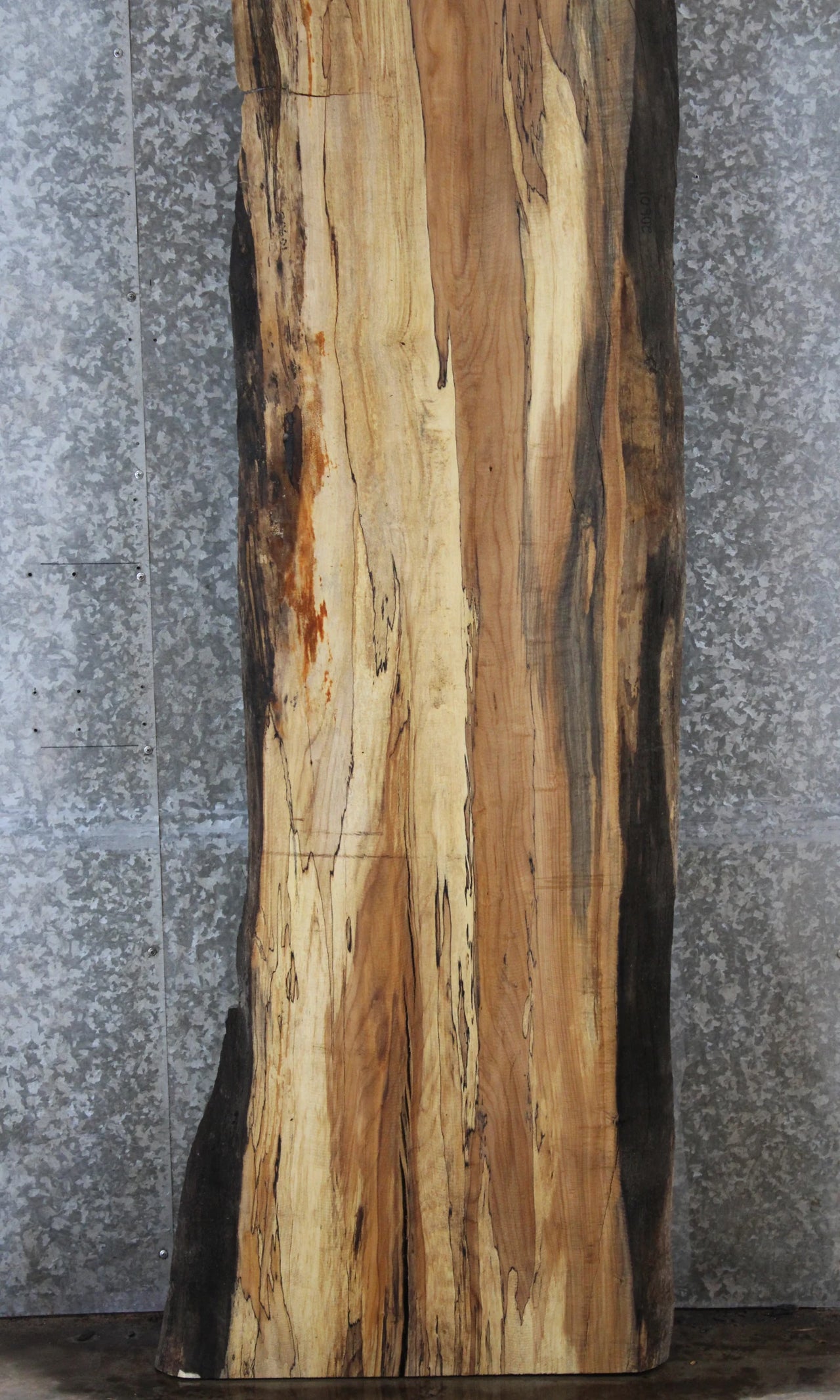 Salvaged Natural Edge Maple Bar Top Slab 20601