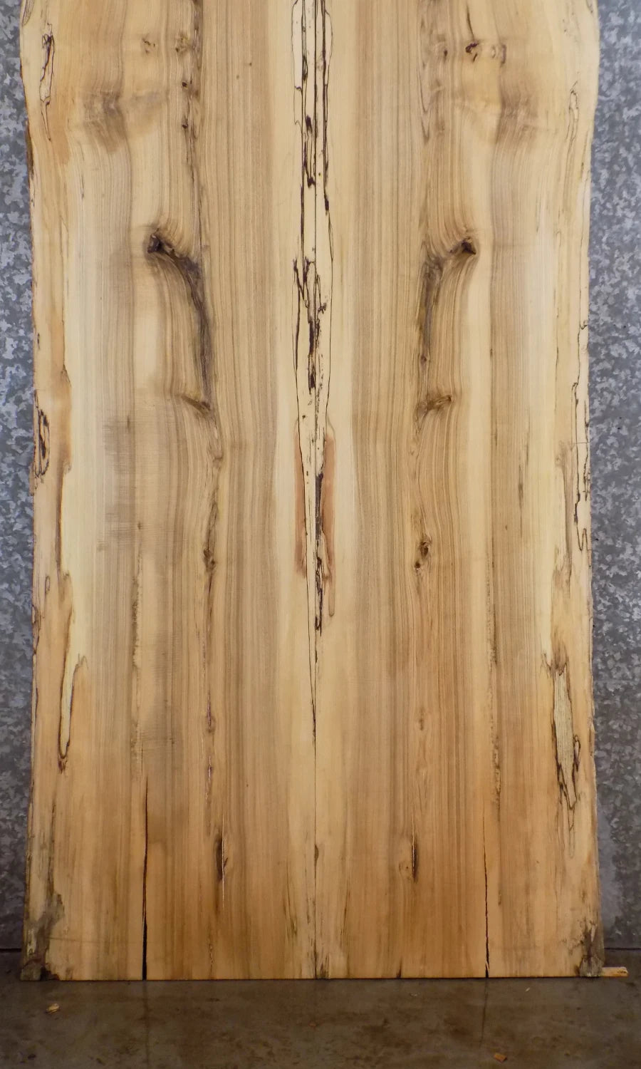 2- Live Edge Hackberry Bookmatched Kitchen Table Top Set 20613-20614