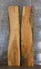 Thumbnail for 2- Live Edge Ash Rustic Bookmatched Pond Table Top Slabs 20650-20651