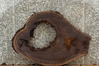 Thumbnail for Live Edge Black Walnut Oval Cut Wood Table Slab 20730