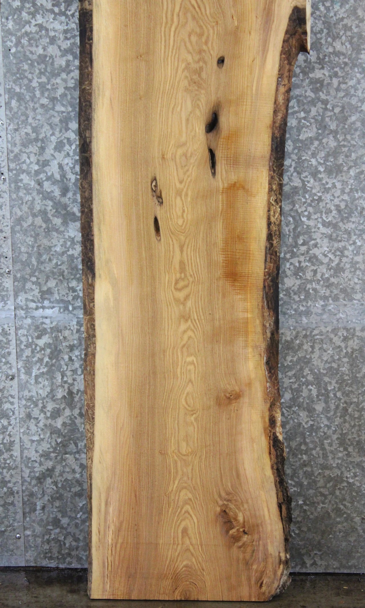 Rustic Natural Edge Ash Bar Top Slab 28