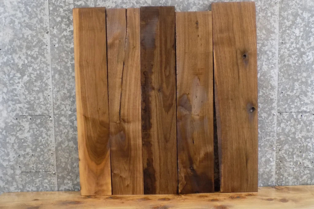 5- Reclaimed Black Walnut Craftwood Pack/Lumber Board Pack # 32858,32874-32877