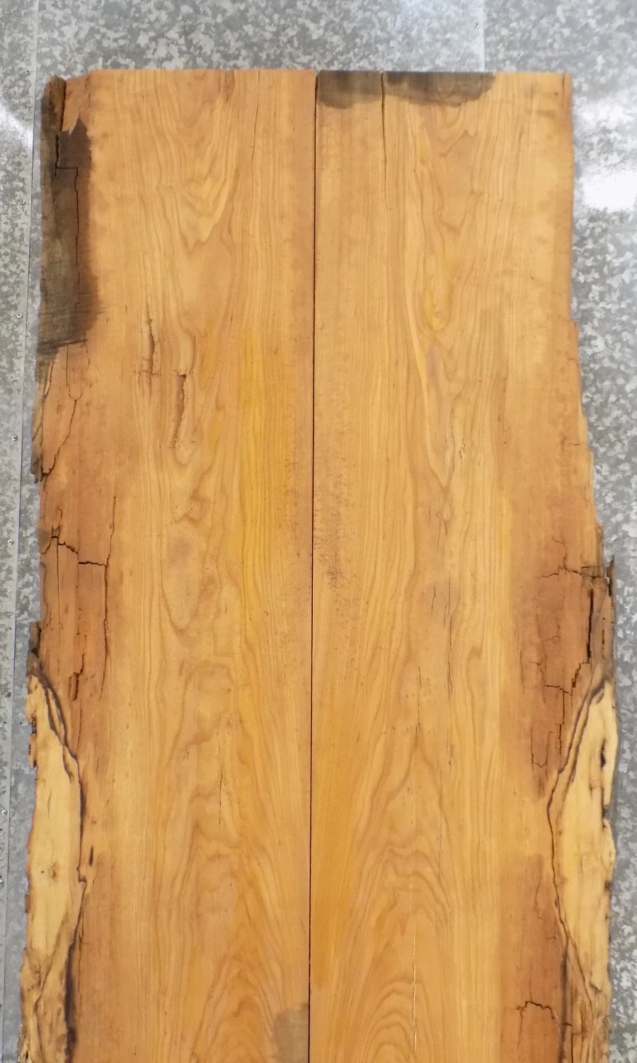 2- Rustic Live Edge Ash Epoxy Table/Dining Table Top Wood Slabs 347-348