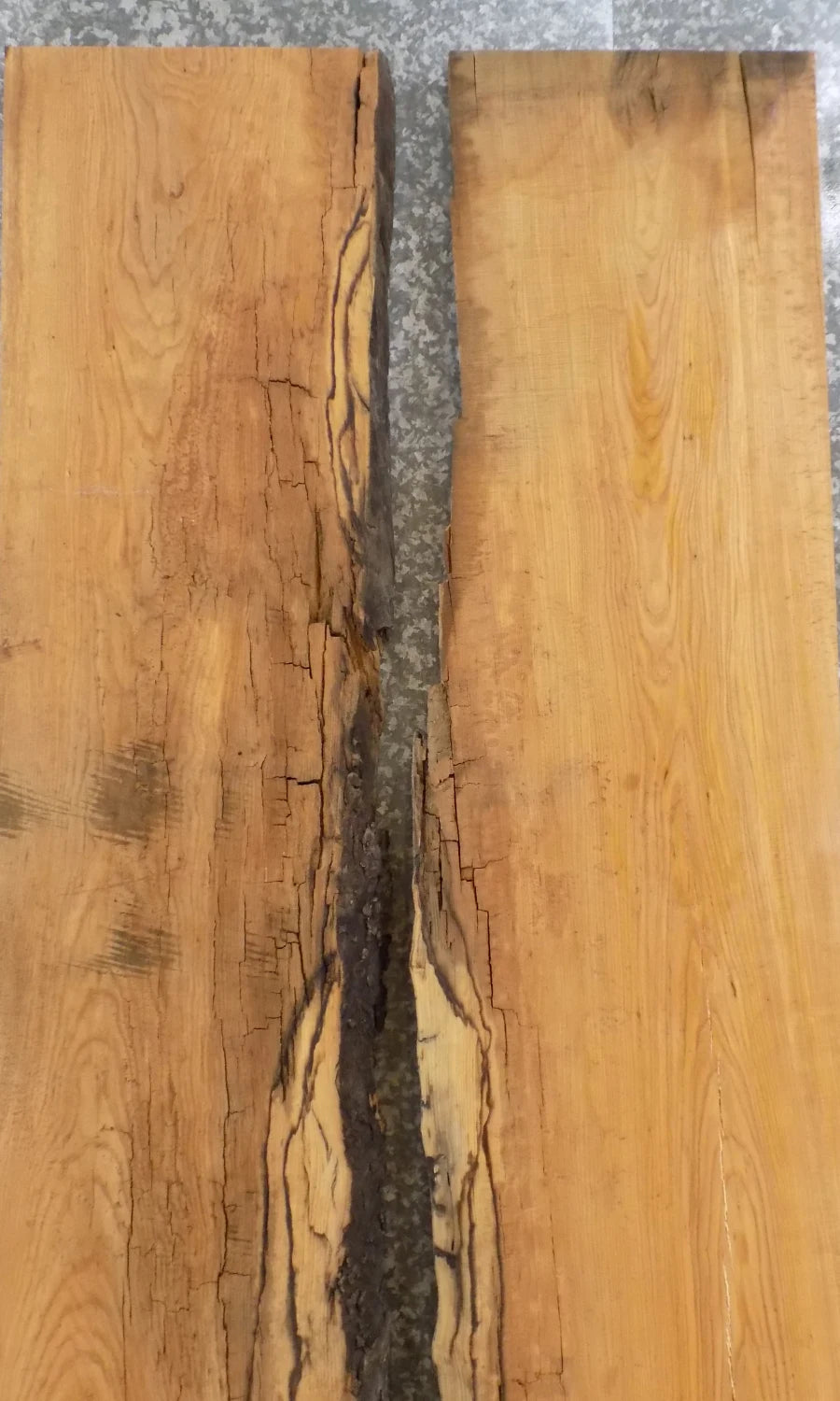 2- Rustic Live Edge Ash Epoxy Table/Dining Table Top Wood Slabs 347-348