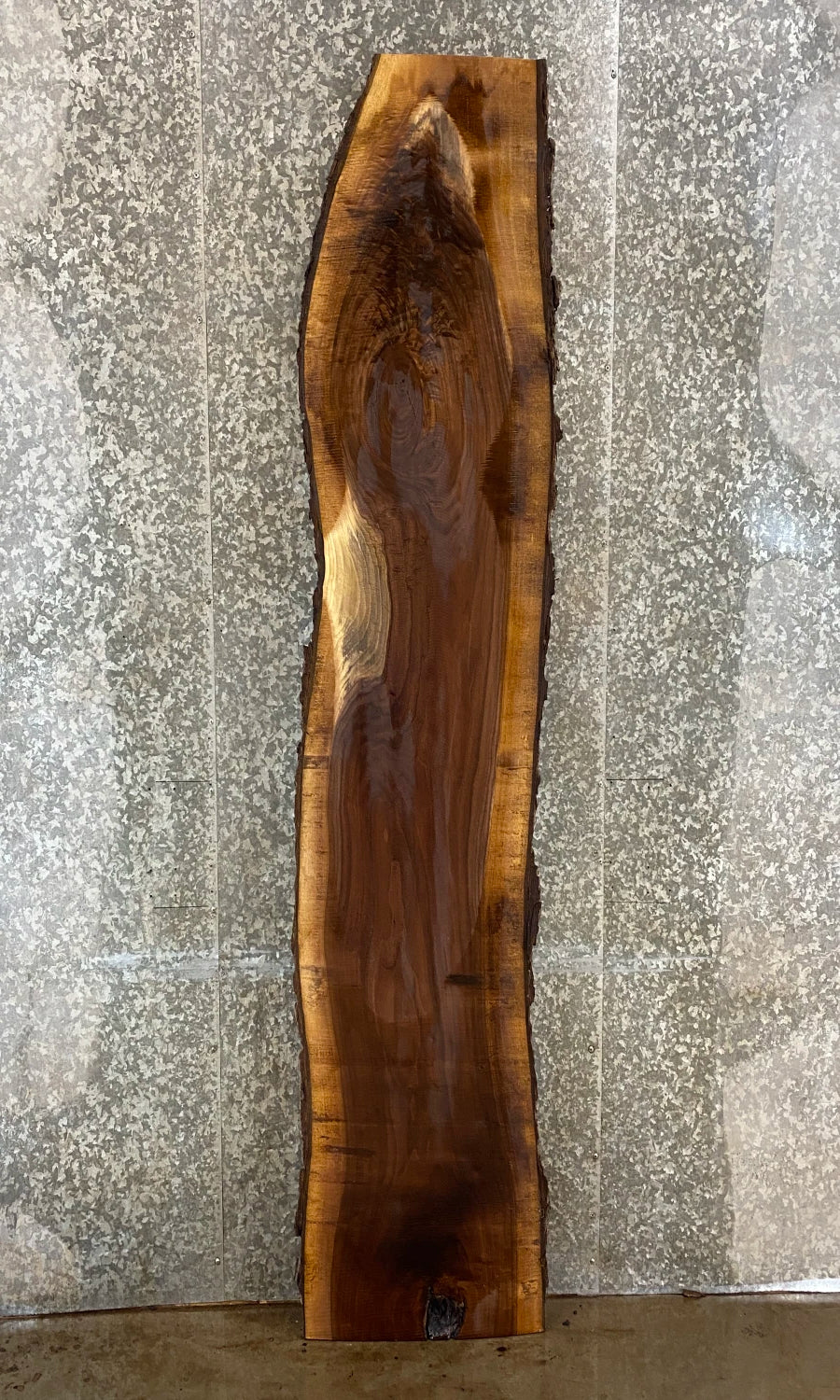 Live Edge Bark Black Walnut Bar Top/Kitchen Table Top Slab 39000