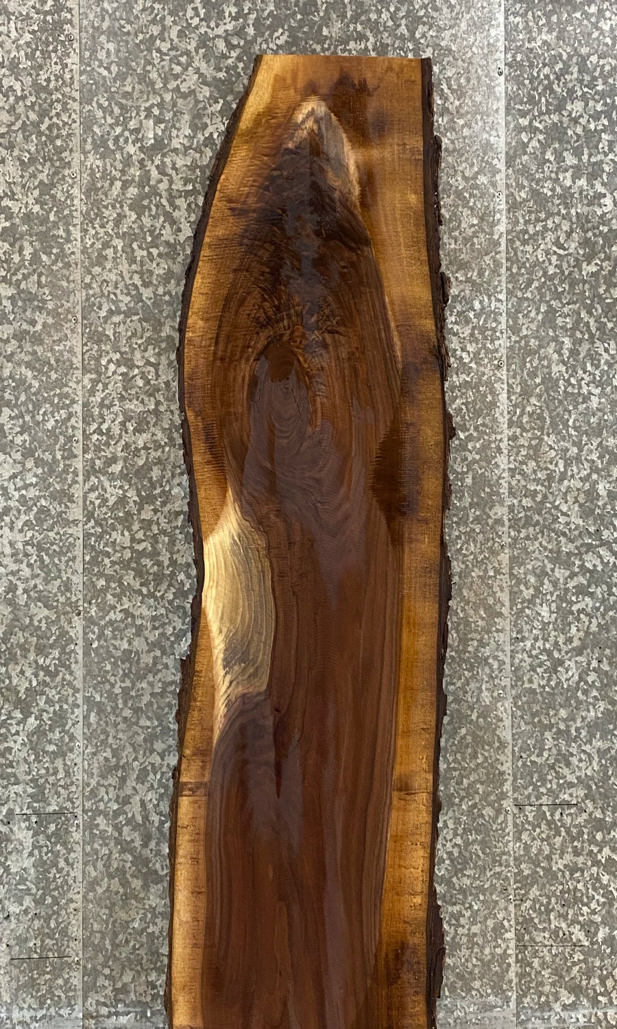 Live Edge Bark Black Walnut Bar Top/Kitchen Table Top Slab 39000