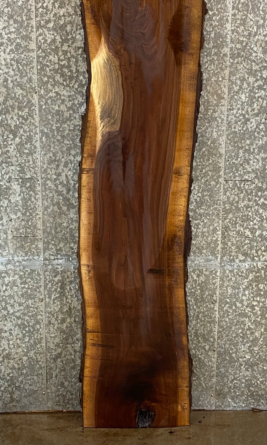 Live Edge Bark Black Walnut Bar Top/Kitchen Table Top Slab 39000