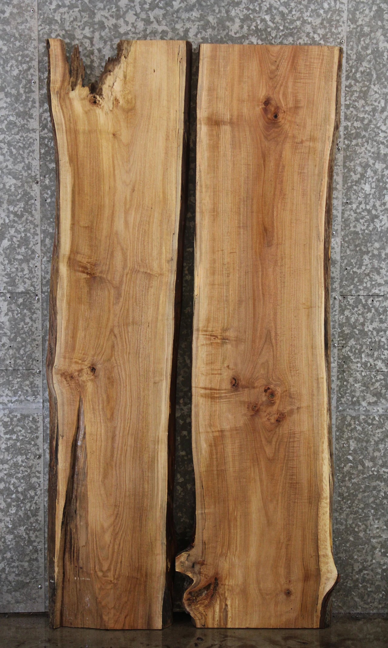 2- Live Edge Maple Epoxy River Table Top Slabs/ Bench Slabs 39002,39004