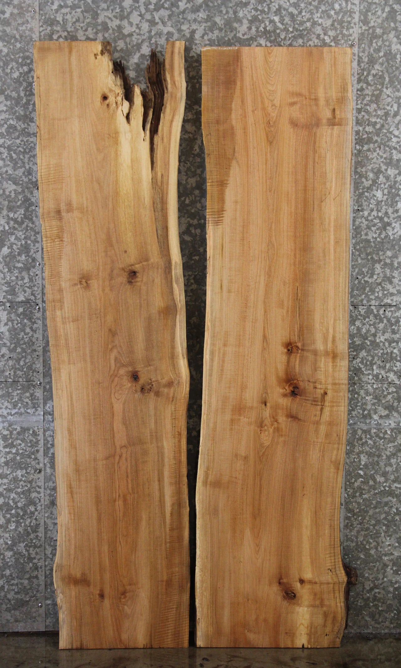 2- Live Edge Maple Epoxy River Table Top Slabs/ Bench Slabs 39002,39004