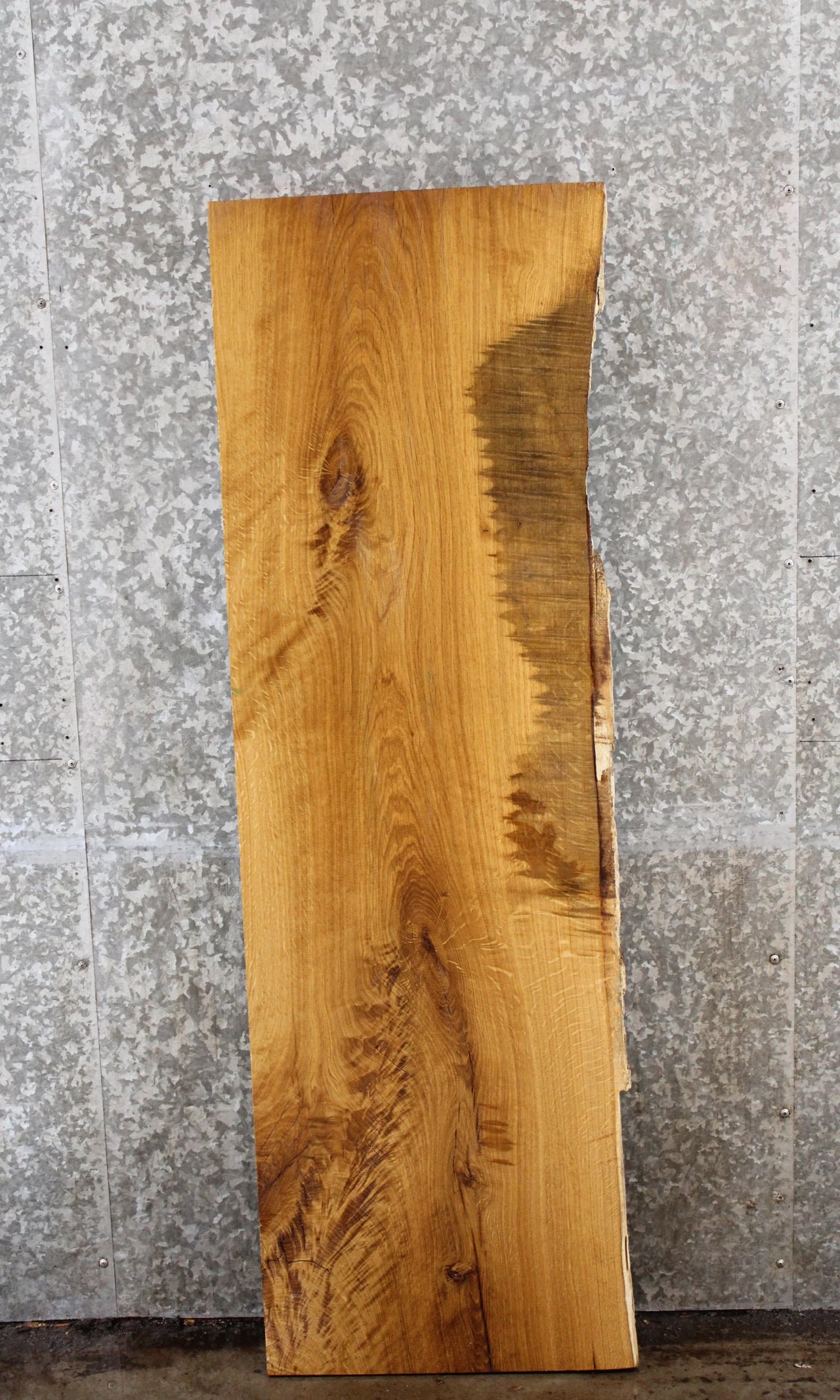 Live Edge White Oak Console Table Top Slab 39006