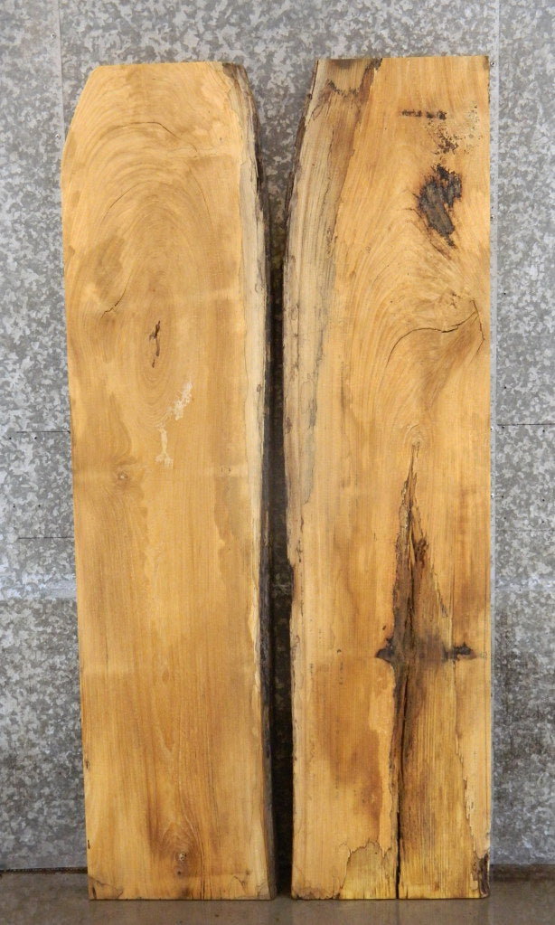 2- Live Edge Hackberry Bookmatched Kitchen Table Slabs CLOSEOUT 39042-39043