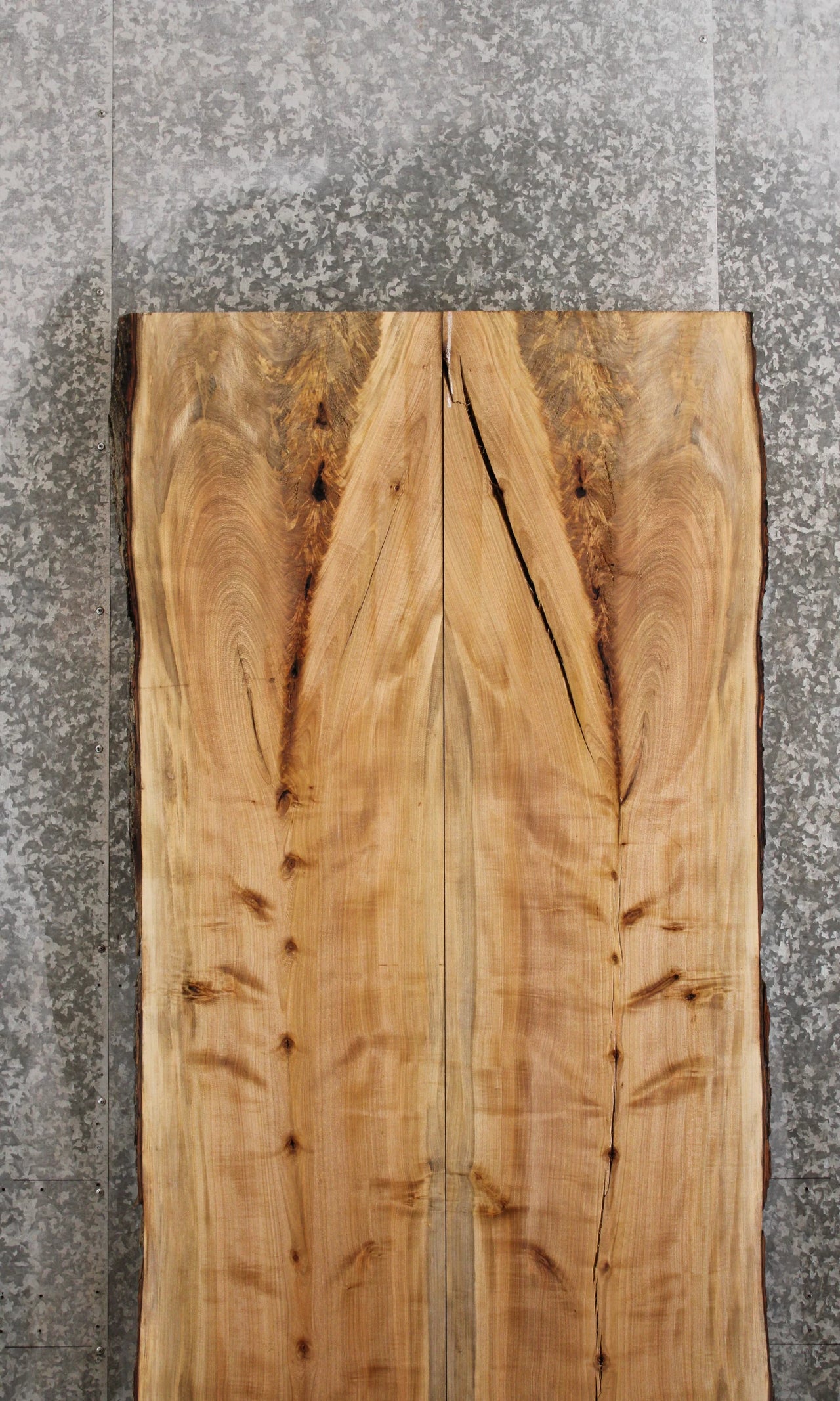 2- Live Edge Bookmatched Maple Dining/Kitchen Table Top 39170-39171