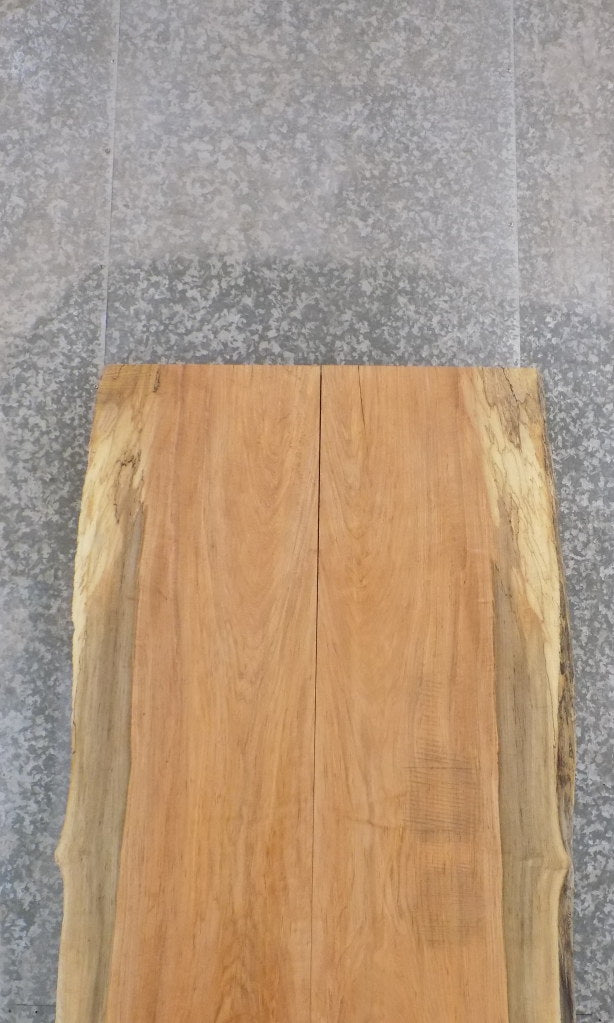 2- Live Edge Maple Bookmatched Dining/Kitchen Table Top Slabs 39175-39176