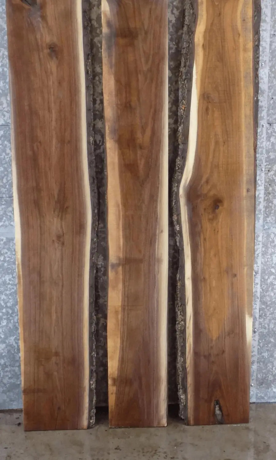 3- Live Edge Black Walnut Dining Room/Desk Top Wood Slabs 39180-39182