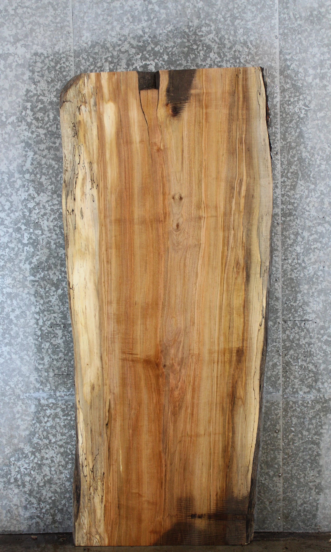 Natural Edge Maple Bar Top Slab, Solid Live Edge Wood 39189